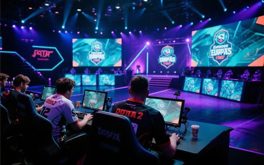 Dota 2 欧洲区预选赛激烈的现场